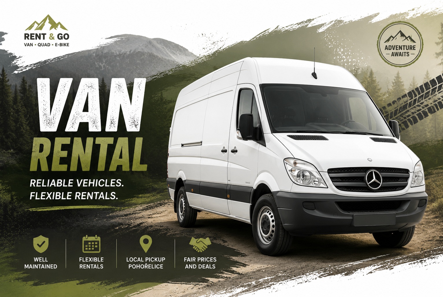 Mercedes Sprinter – půjčovna dodávek